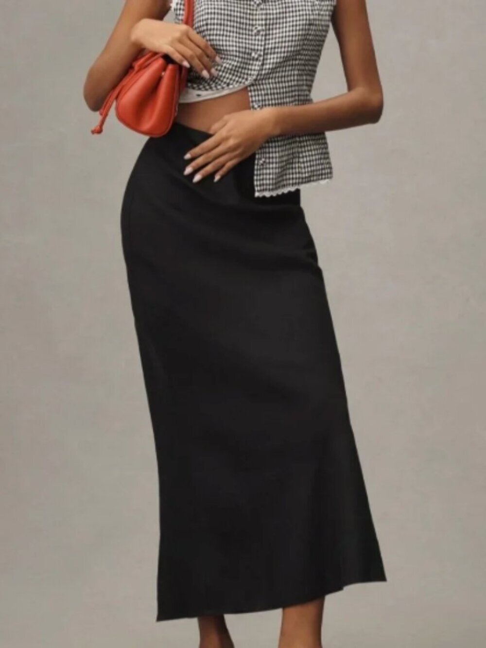 Anthropologie Tilda Maxi Slip Skirt Linen Edition XSP
